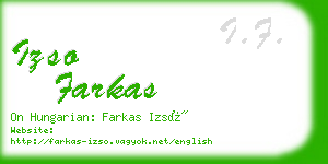 izso farkas business card